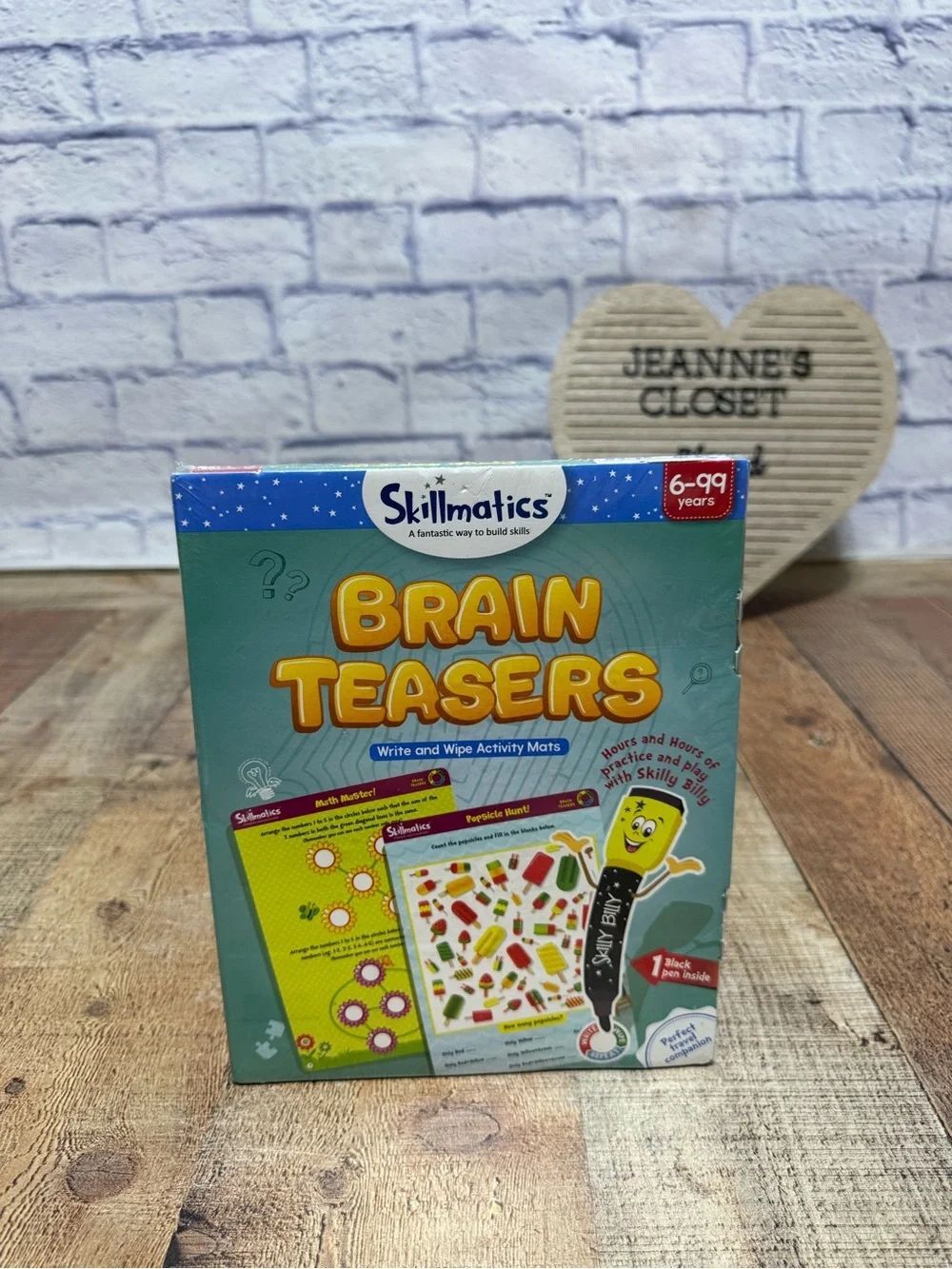 Skillmatics Brain Teasers activity set, designed for ages 6 to 99 new
